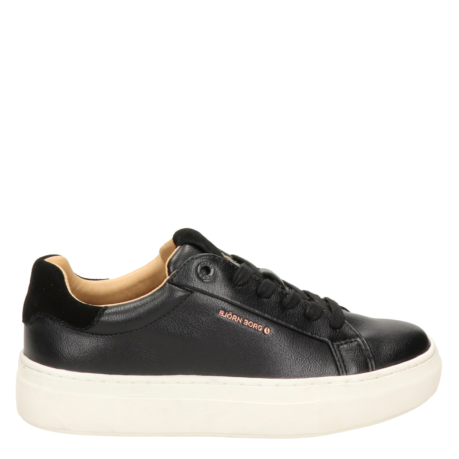 Bjorn Borg - Lage sneakers voor dames - Zwart - Nelson.nl