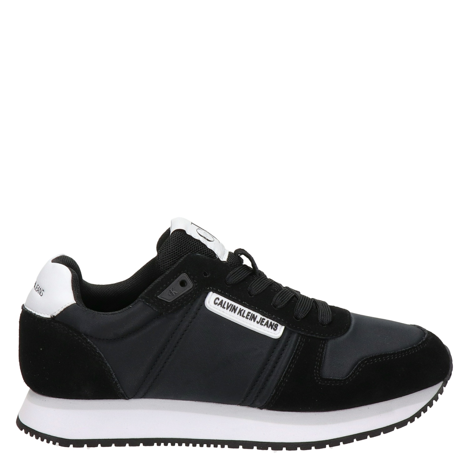 Calvin Klein Jeans VULC LACE UP LTH Wit / Zwart - Gratis levering |  Spartoo.nl ! - Schoenen Lage sneakers Dames € 79,92