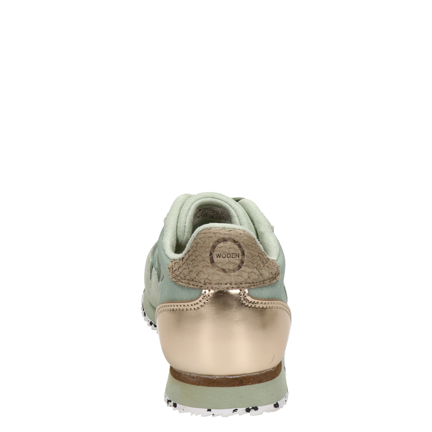 Woden Naja - Lage sneakers voor dames - Groen - Nelson.nl