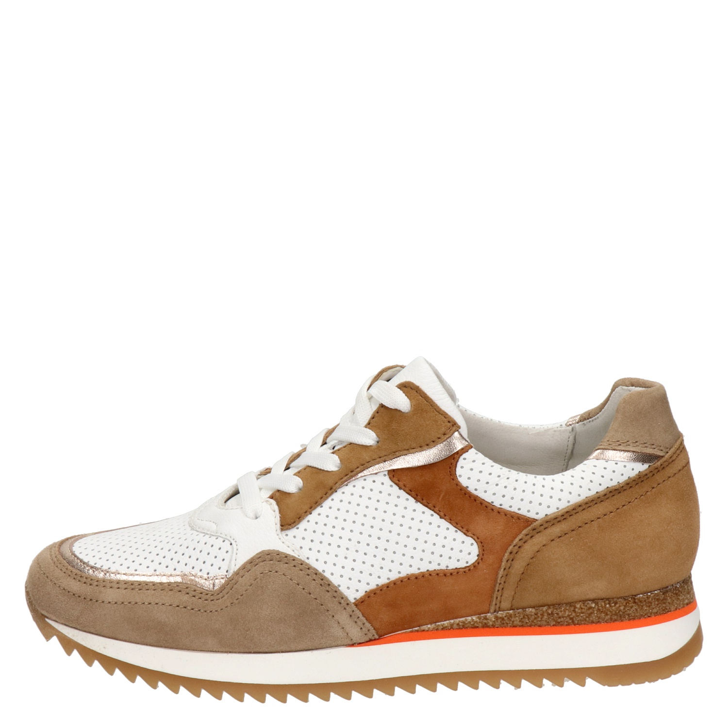 Gabor - Lage sneakers voor dames - Wit - Nelson.nl