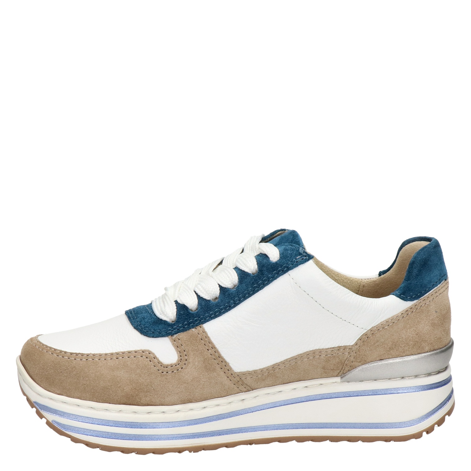 Ara - Lage sneakers voor dames - Wit - Nelson.nl