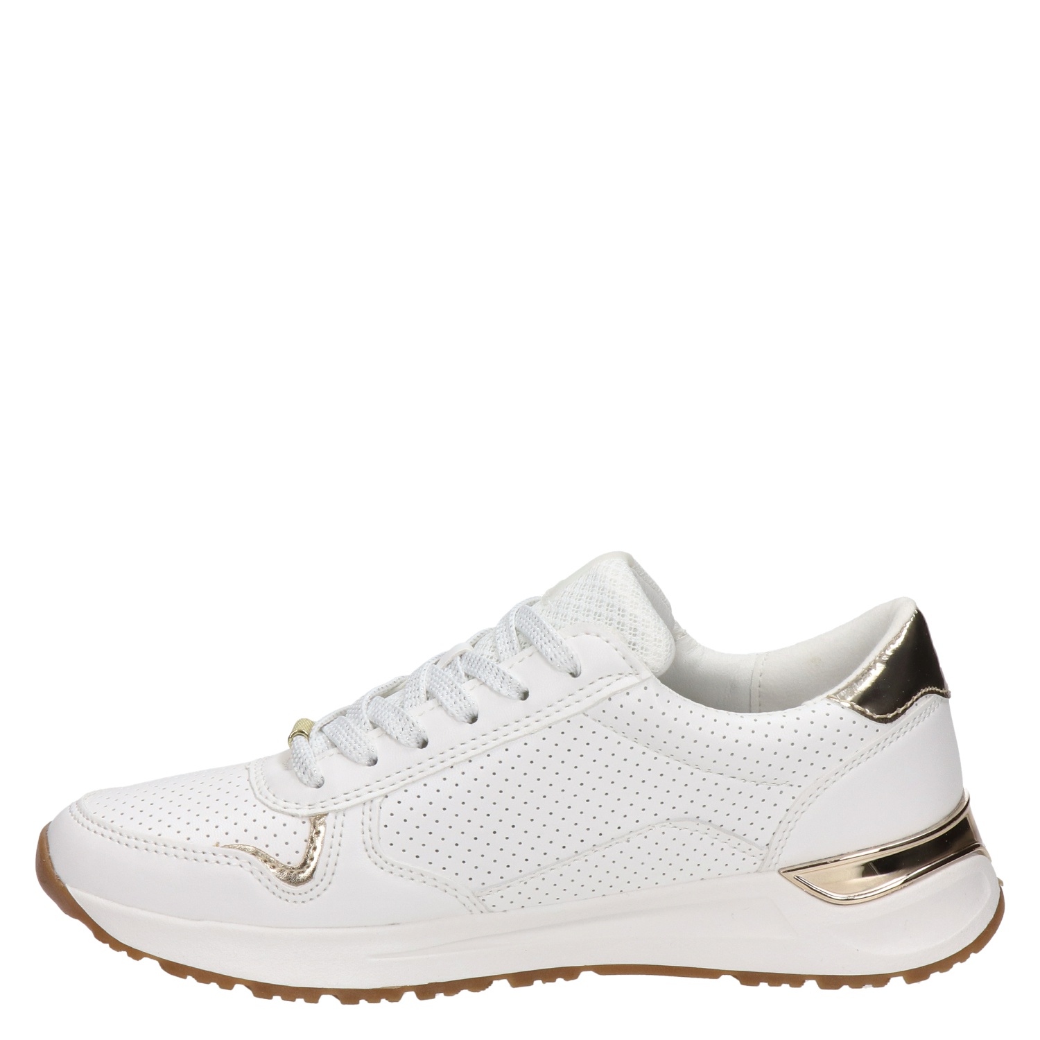 Dolcis - Lage sneakers voor dames - Wit - Nelson.nl