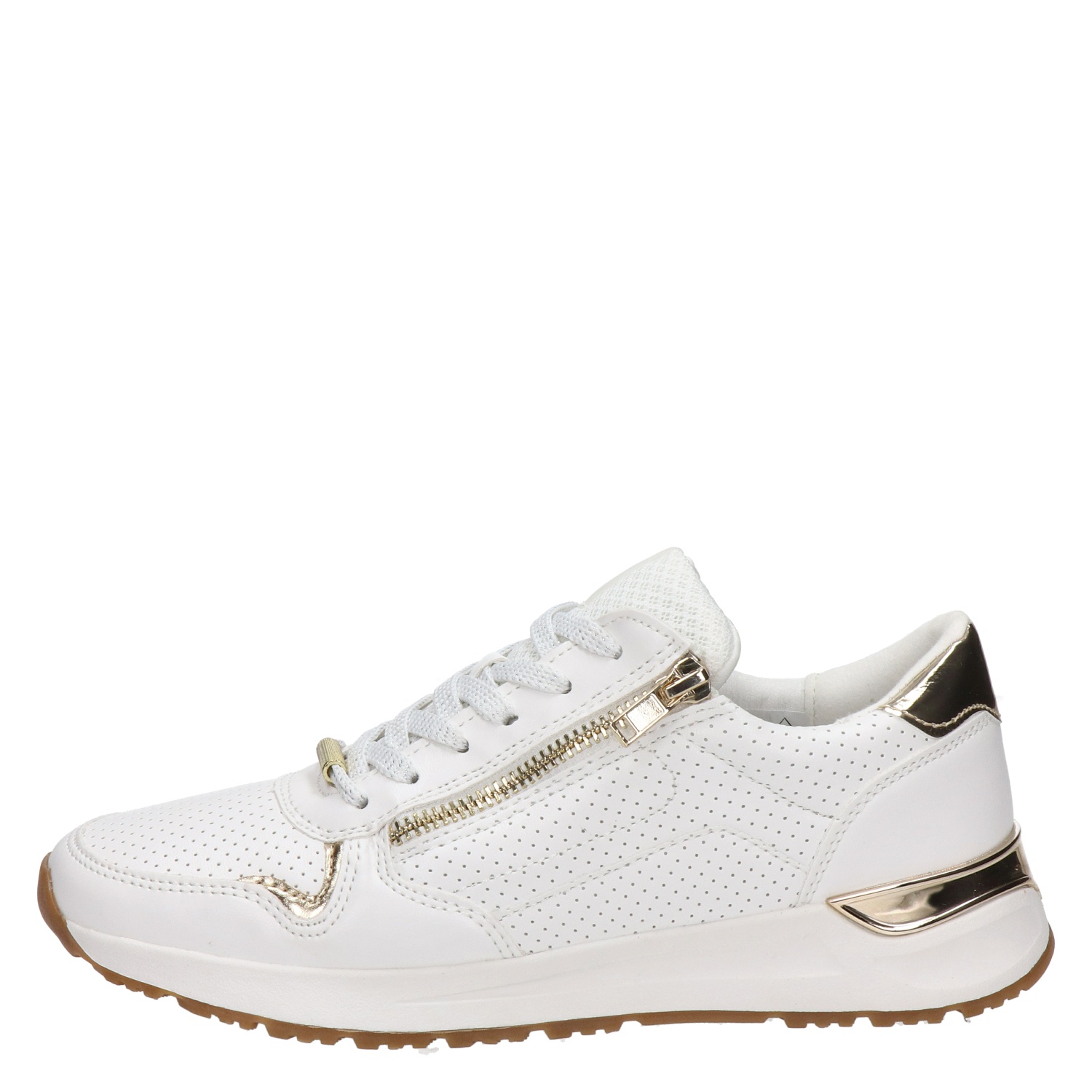 Dolcis - Lage sneakers voor dames - Wit - Nelson.nl