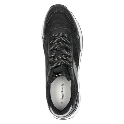 Dolcis - Lage sneakers voor dames - Zwart - Nelson.nl