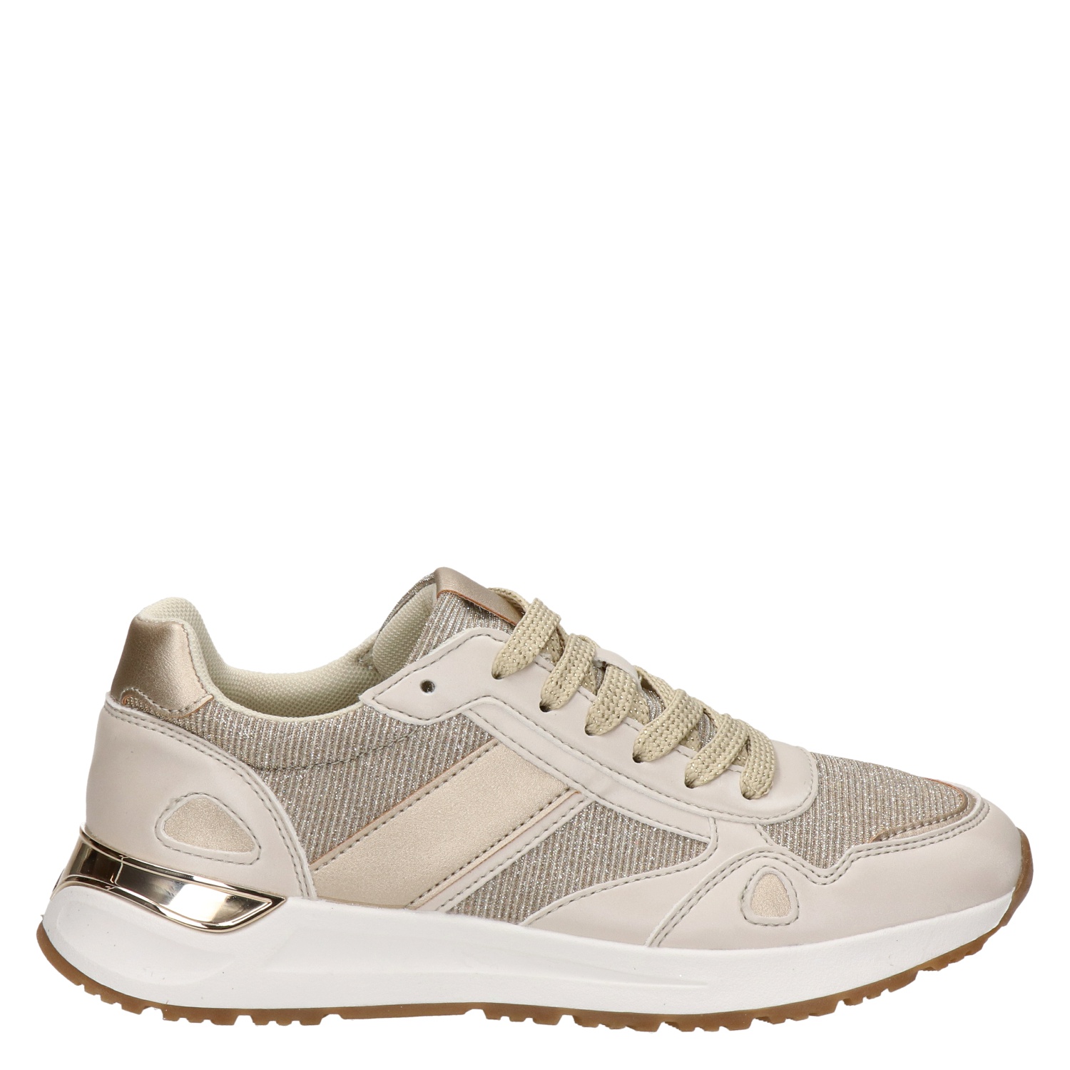 Dolcis - Lage sneakers voor dames - Goud - Nelson.nl