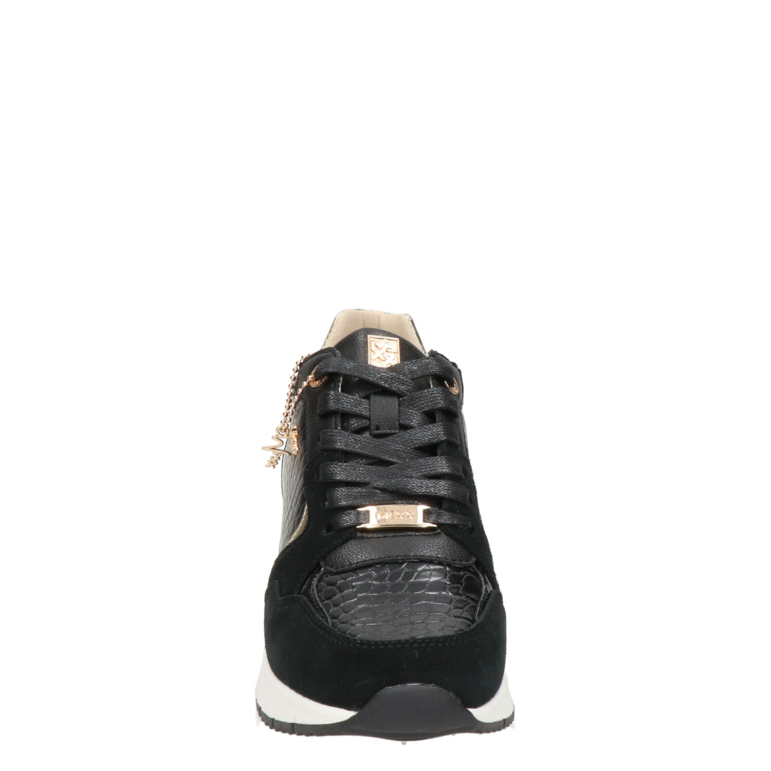 Mexx Gena - Lage sneakers voor dames - Zwart - Shoemixx.nl