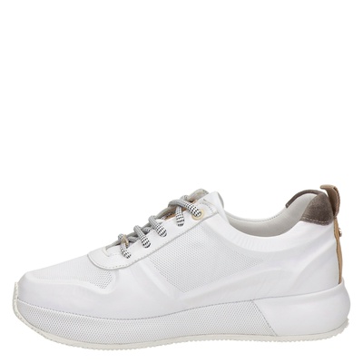 Fr De La Bretoniere Dames Sneakers Wit led perf runner | Van den Assem