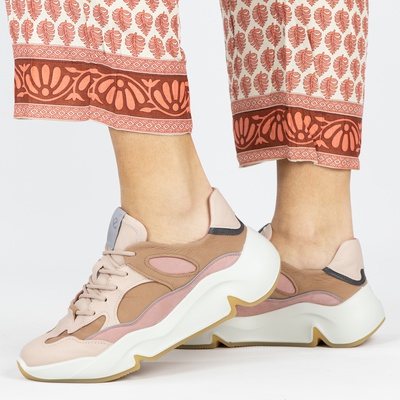 Ecco Chunky - Dad Sneakers - Roze