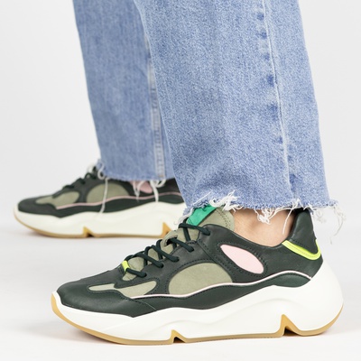 Ecco Chunky - Dad Sneakers - Groen
