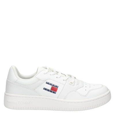 Tommy Jeans Retro Basket - Lage sneakers - Wit