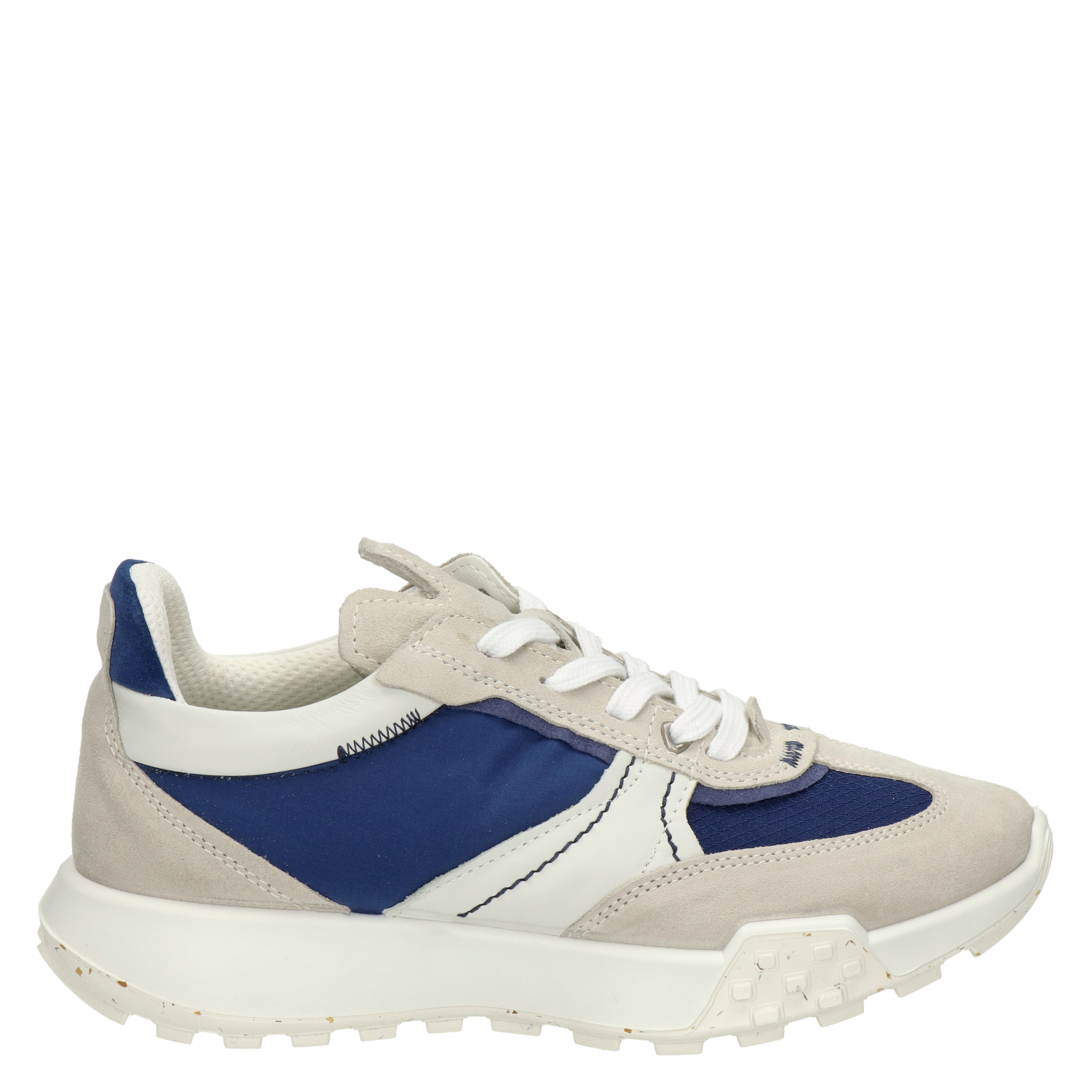 Ecco Retro - Lage sneakers voor dames - Blauw - Nelson.nl