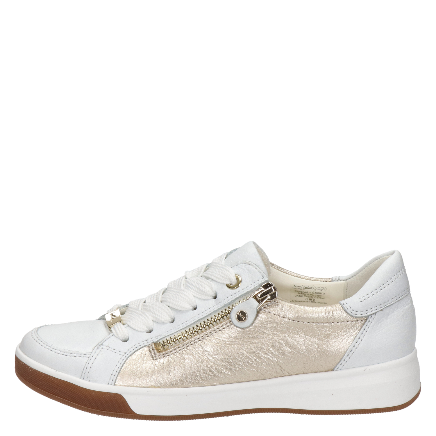 Ara - Lage sneakers voor dames - Wit - Shoemixx.nl