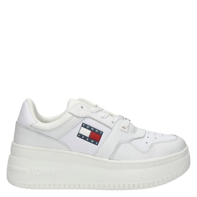 Tommy Jeans Basket Platform - Lage sneakers - Wit