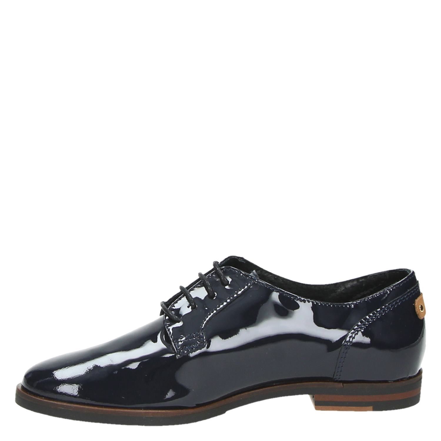 Nelson - Veterschoenen voor dames - Blauw - Nelson.nl