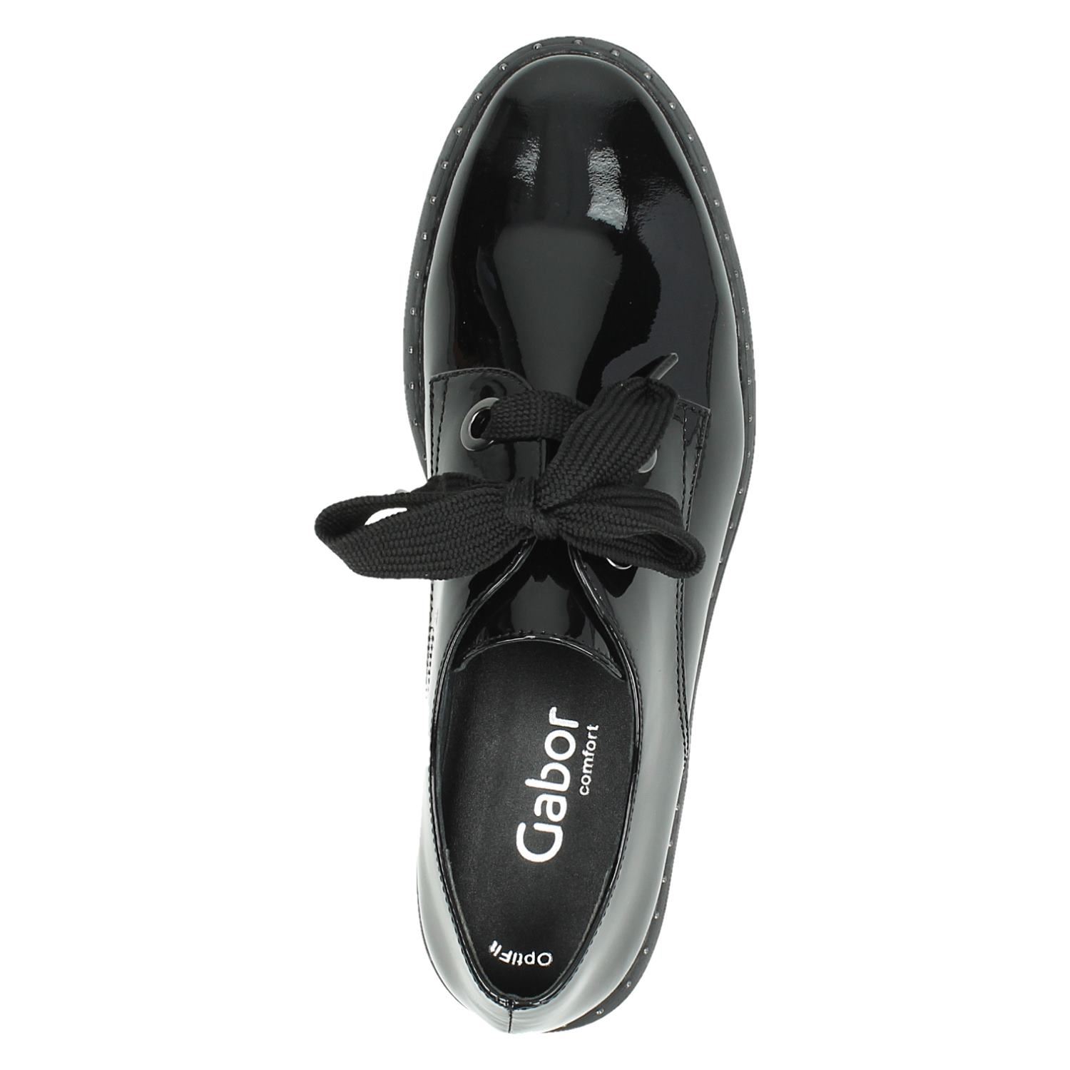 Gabor - Dames Veterschoenen Zwartlak 2600009533882 - Vergelijk prijzen