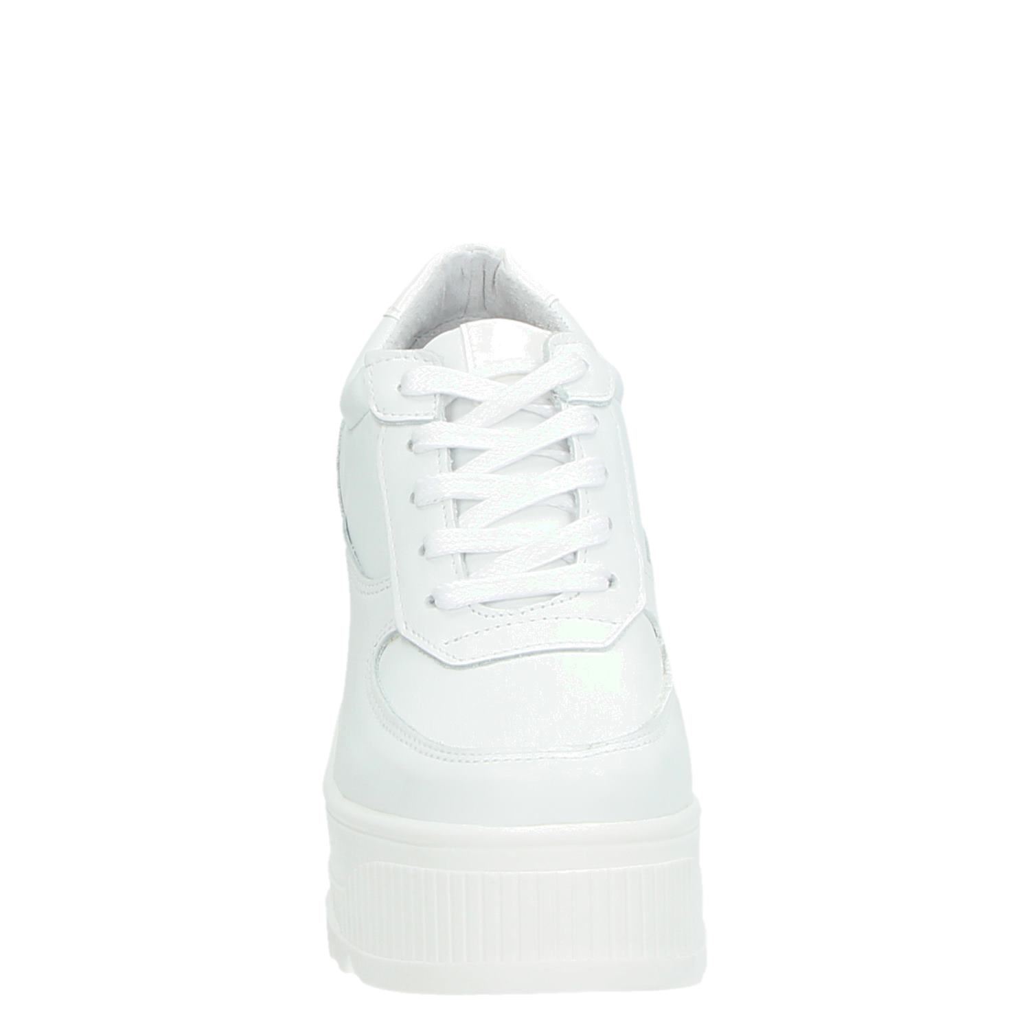 Nelson Yassie - Platform sneakers voor dames - Wit - Nelson.nl