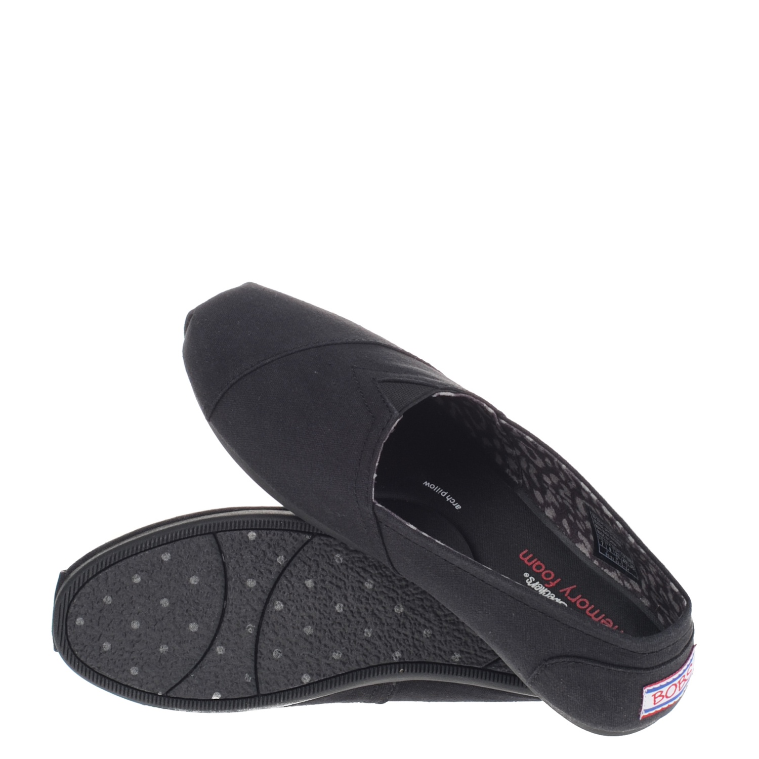 Bobs Plush - Instapschoenen voor dames - Zwart - Nelson.nl