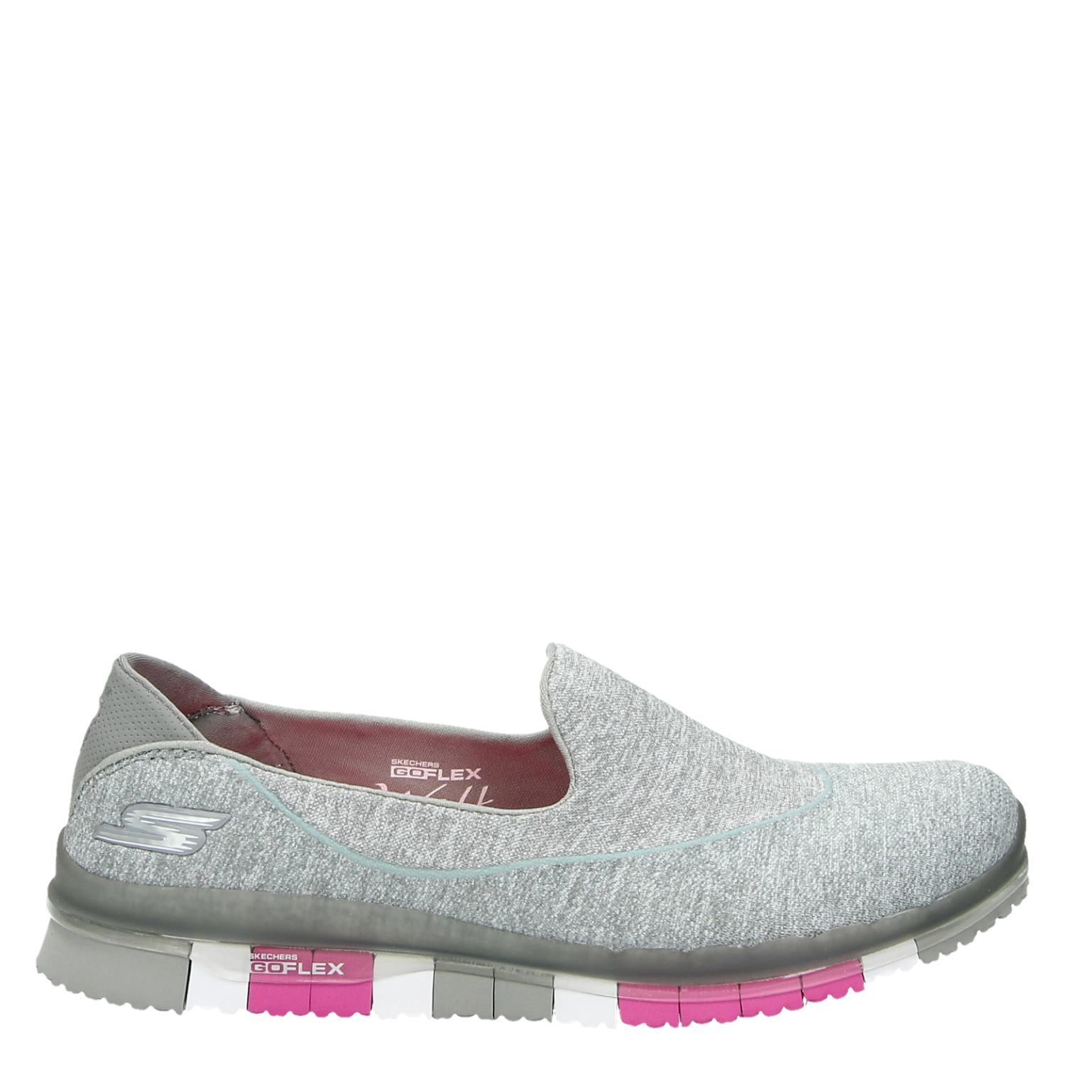 Go Walk Skechers Instapschoenen Flex Dames Grijs OqdwZp6H