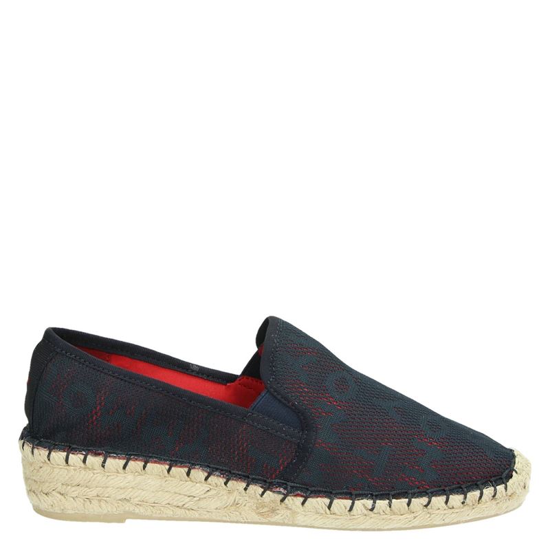 Tommy Hilfiger Sport Mesh Sporty Espadrilles Blauw tommy hilfiger sport kopen in de aanbieding