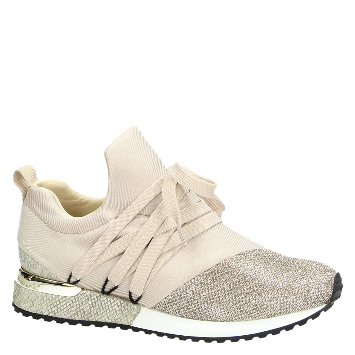 La Strada - Lage sneakers voor dames - Goud - Nelson.nl