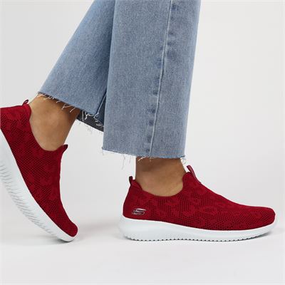 Skechers Stretch Fit - Instapschoenen - Rood
