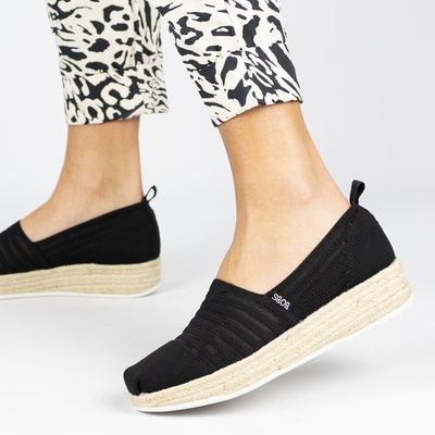 Bobs - Espadrilles voor dames - Zwart - Nelson.nl