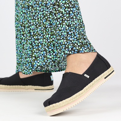 Toms Alpargata Platform Rope - Espadrilles - Zwart
