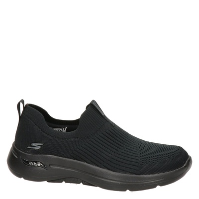 Skechers Go Walk 5 Dames Instappers Navy/White - Schoenen.nl