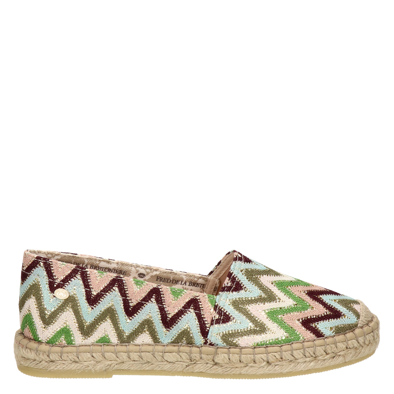 Fred de la Bretoniere - Espadrilles voor dames - Groen - Nelson.nl