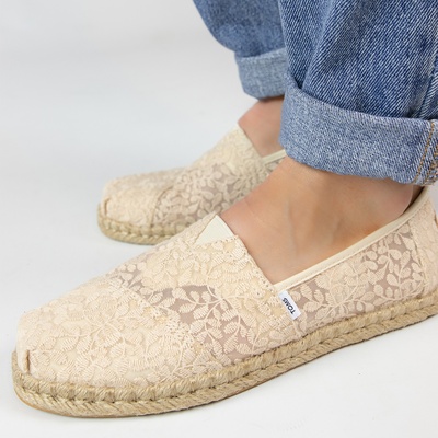 Toms Alpargata Lace - Espadrilles - Ecru
