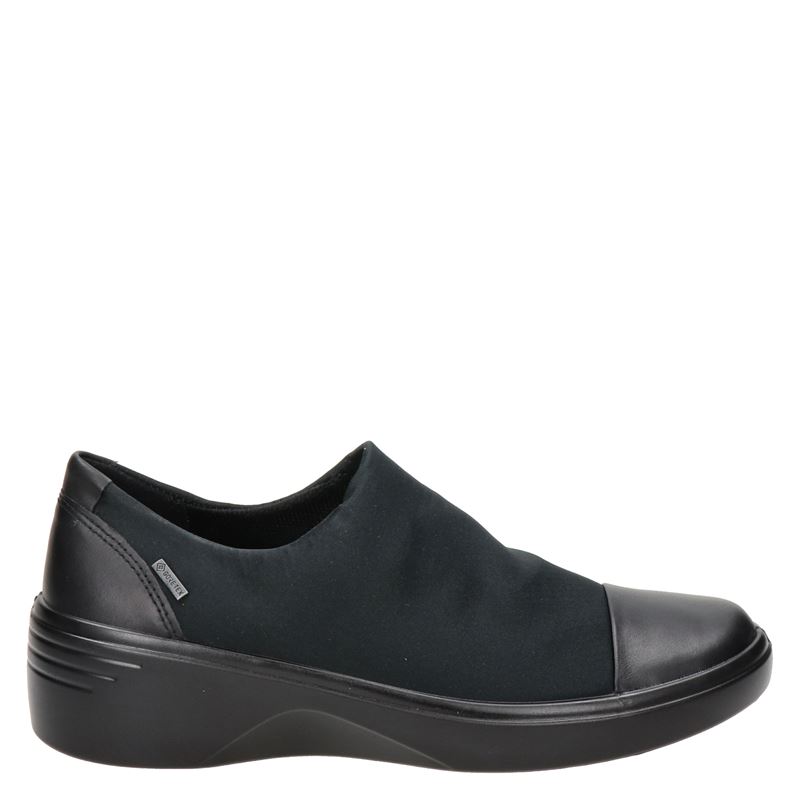 Ecco Soft 7 Wedge - Instapschoenen - Zwart