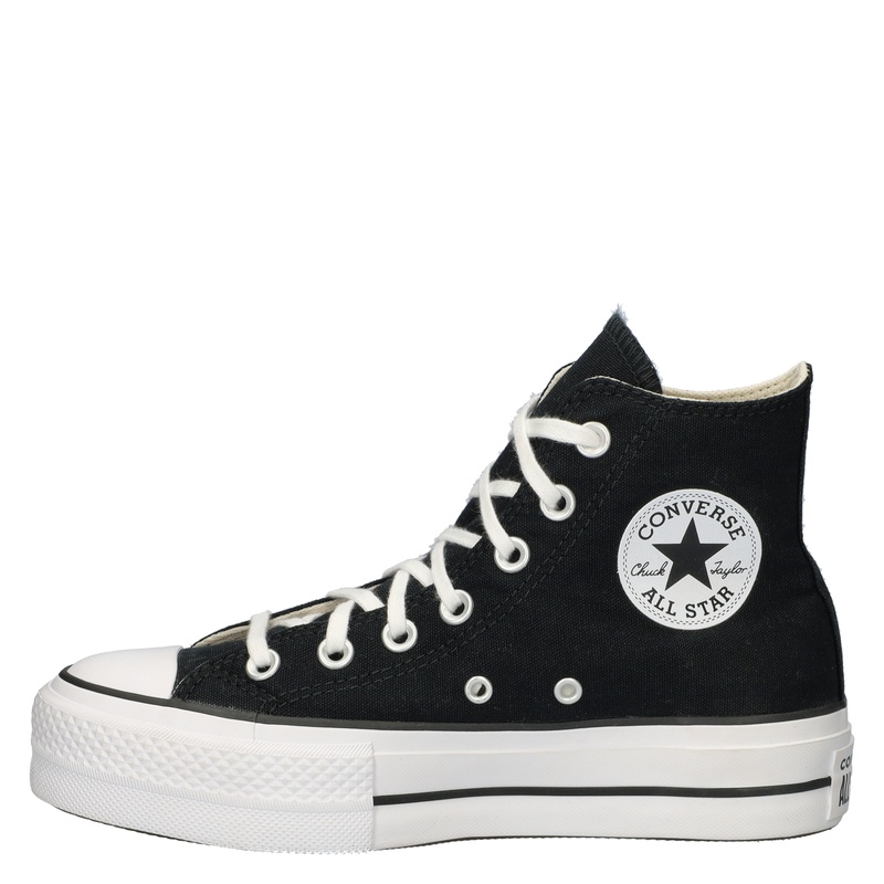 Converse All Star High Top Platform - Hoge sneakers voor dames - Zwart -  Shoemixx.nl