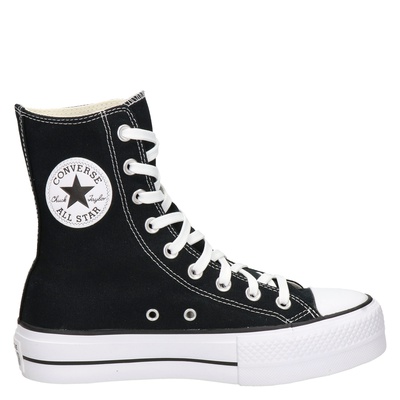 Converse All Star Platform - Hoge sneakers voor dames - Zwart - Nelson.nl