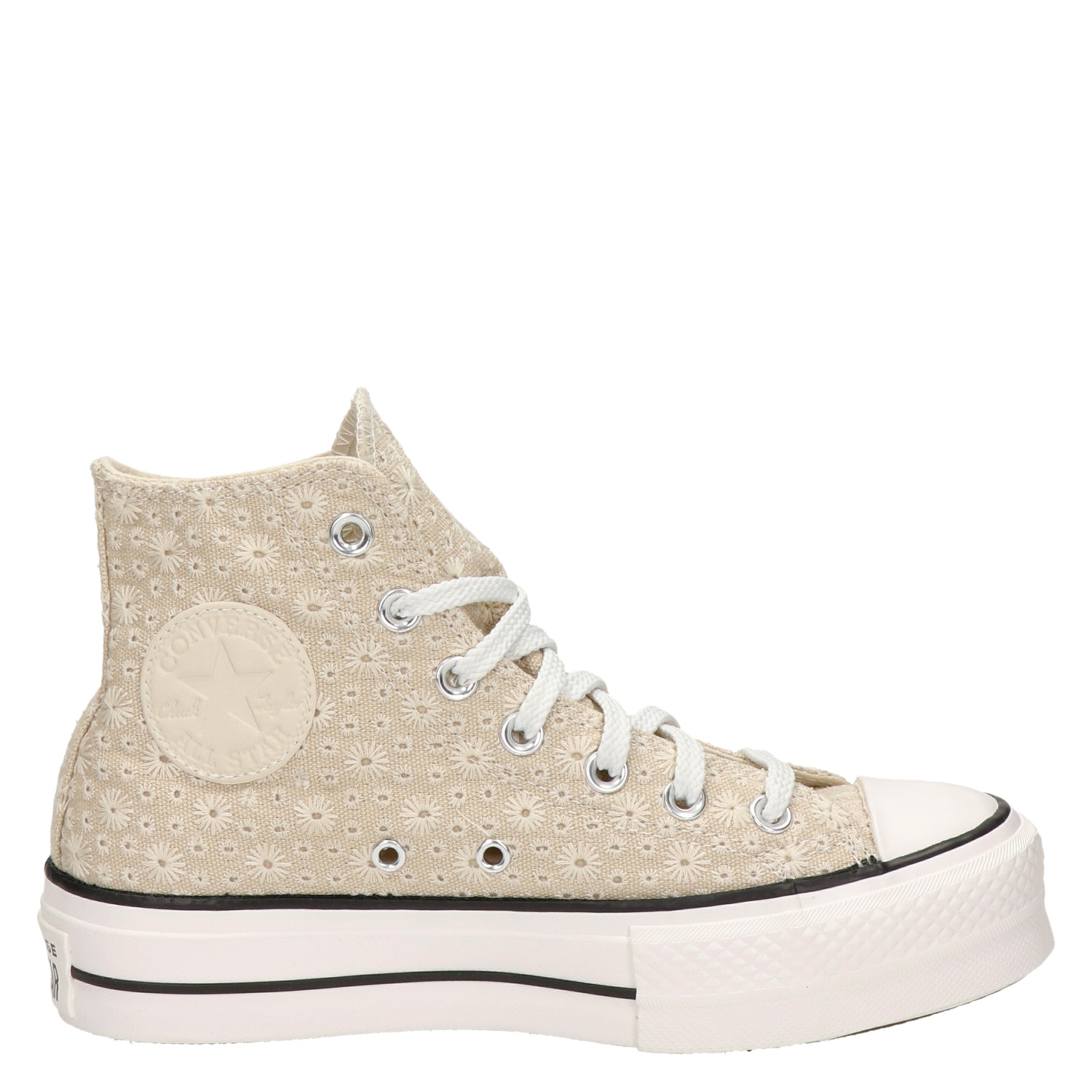 Converse - Hoge sneakers voor dames - Beige - Nelson.nl