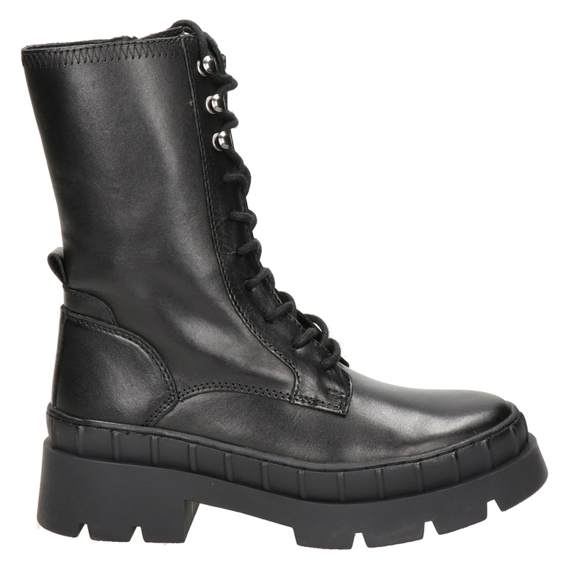 Nelson - Veterboots voor dames - Zwart - Nelson.nl