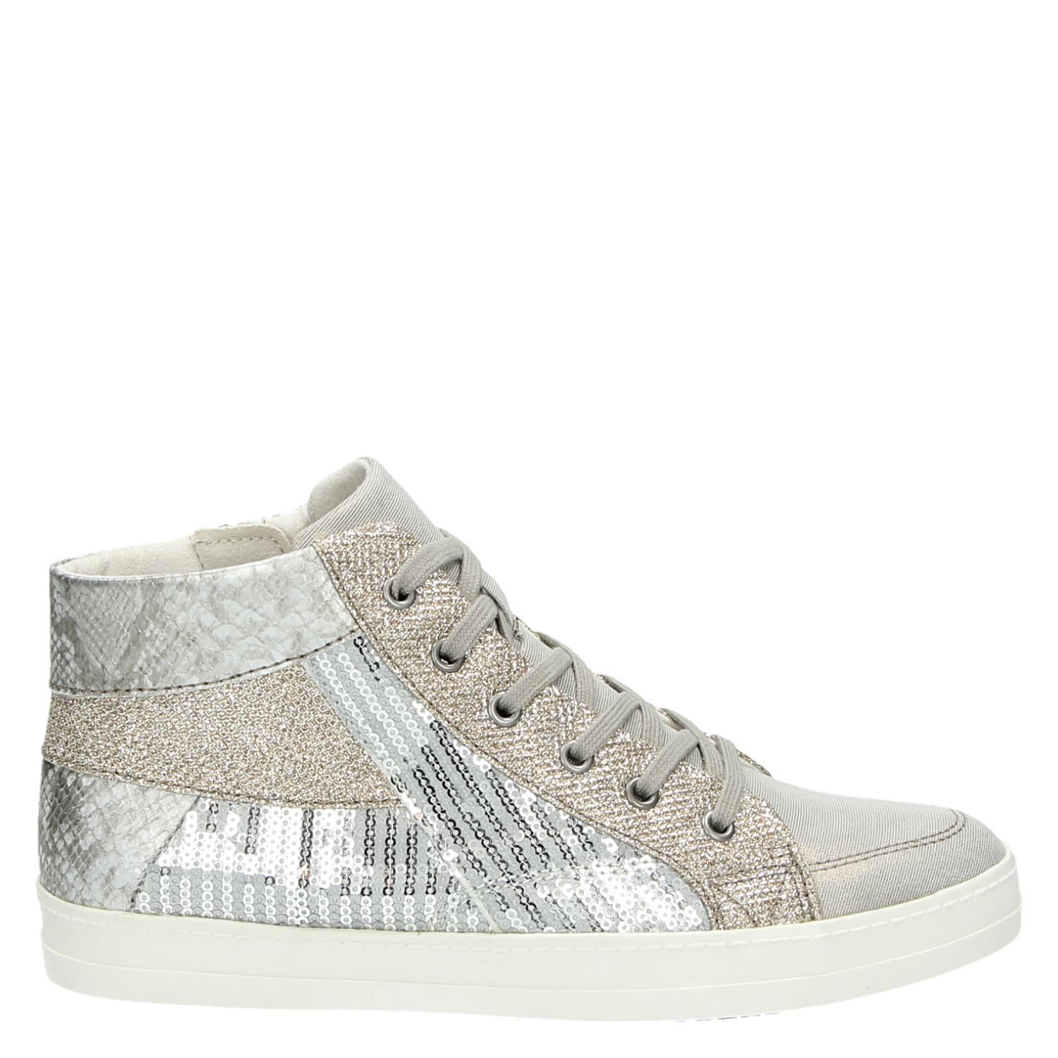 dames sneakers hoog wit