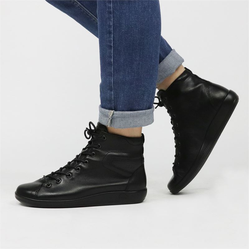Ecco Soft 2.0 - Veterboots - Zwart