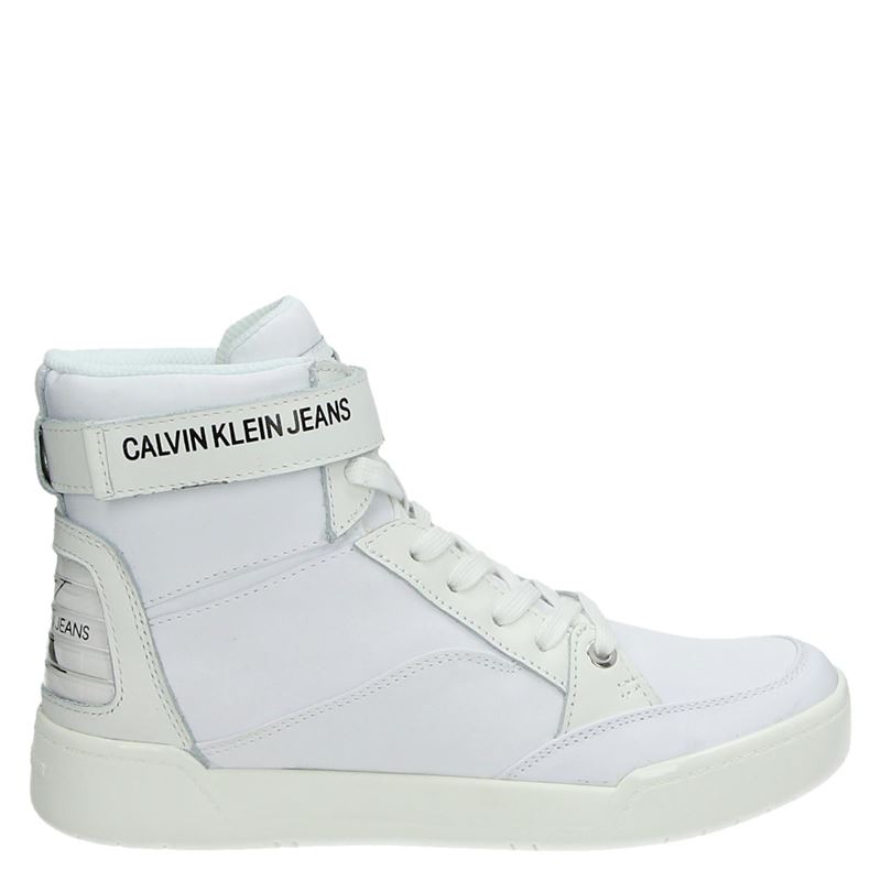 Calvin Klein Nelda Hoge Sneakers Wit calvin klein kopen in de aanbieding