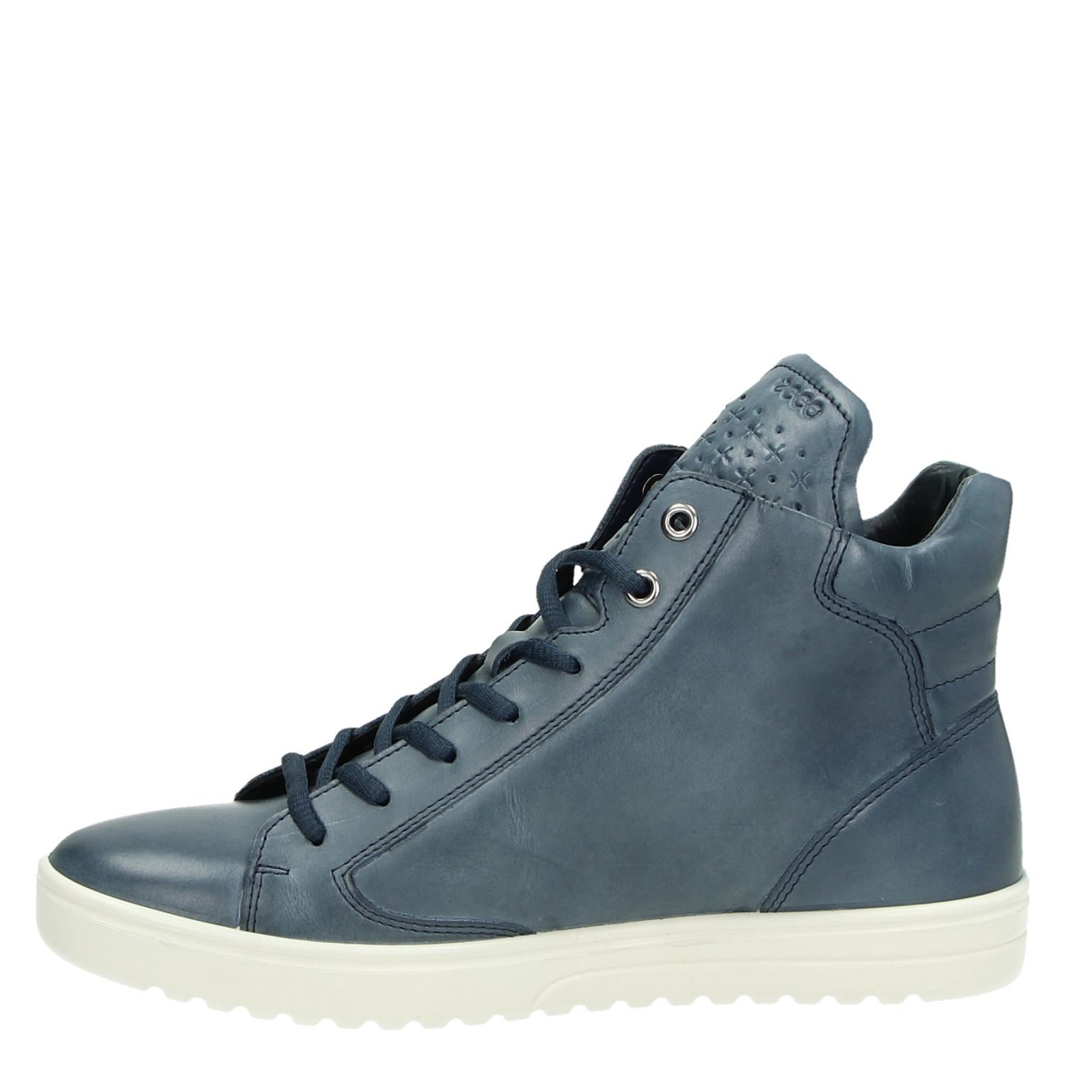 Ecco Fara - Veterboots voor dames - Blauw - Shoemixx.nl