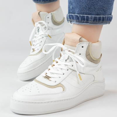 Fred de la Bretoniere - Hoge sneakers - Beige