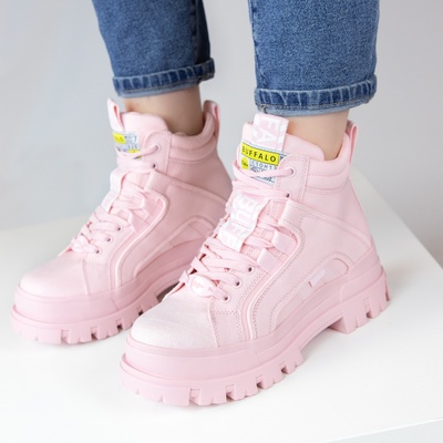 Buffalo Asphanc Mid - Veterboots - Roze