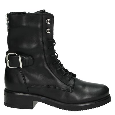 PS Poelman - Bikerboots voor dames - Zwart - Nelson.nl