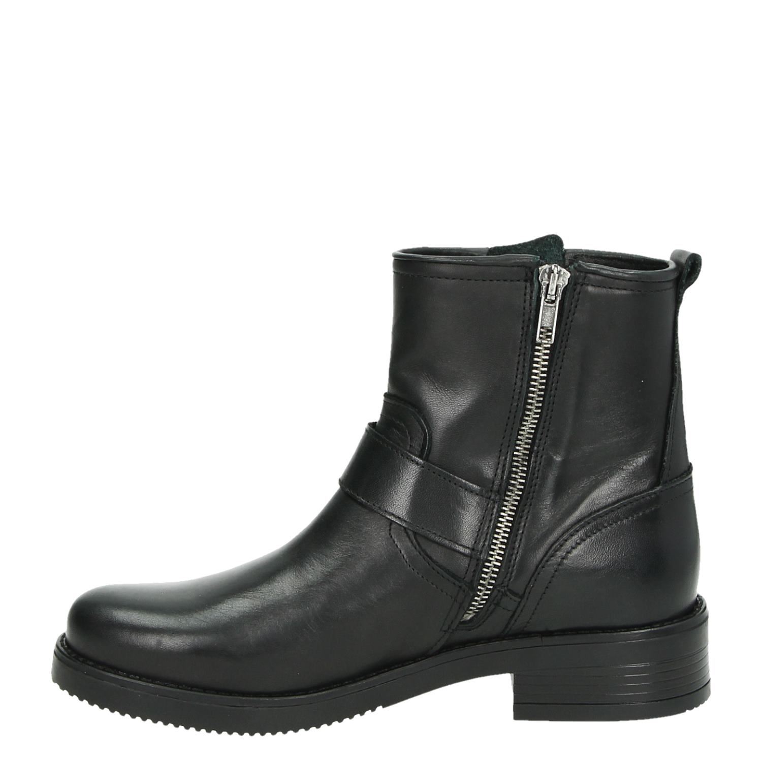 Nelson - Bikerboots voor dames - Zwart - Nelson.nl