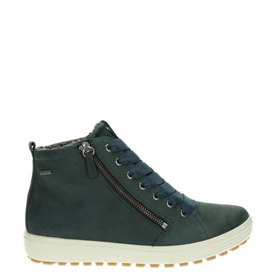 Ecco Soft 7 Tred - Veterboots voor dames - Blauw - Nelson.nl