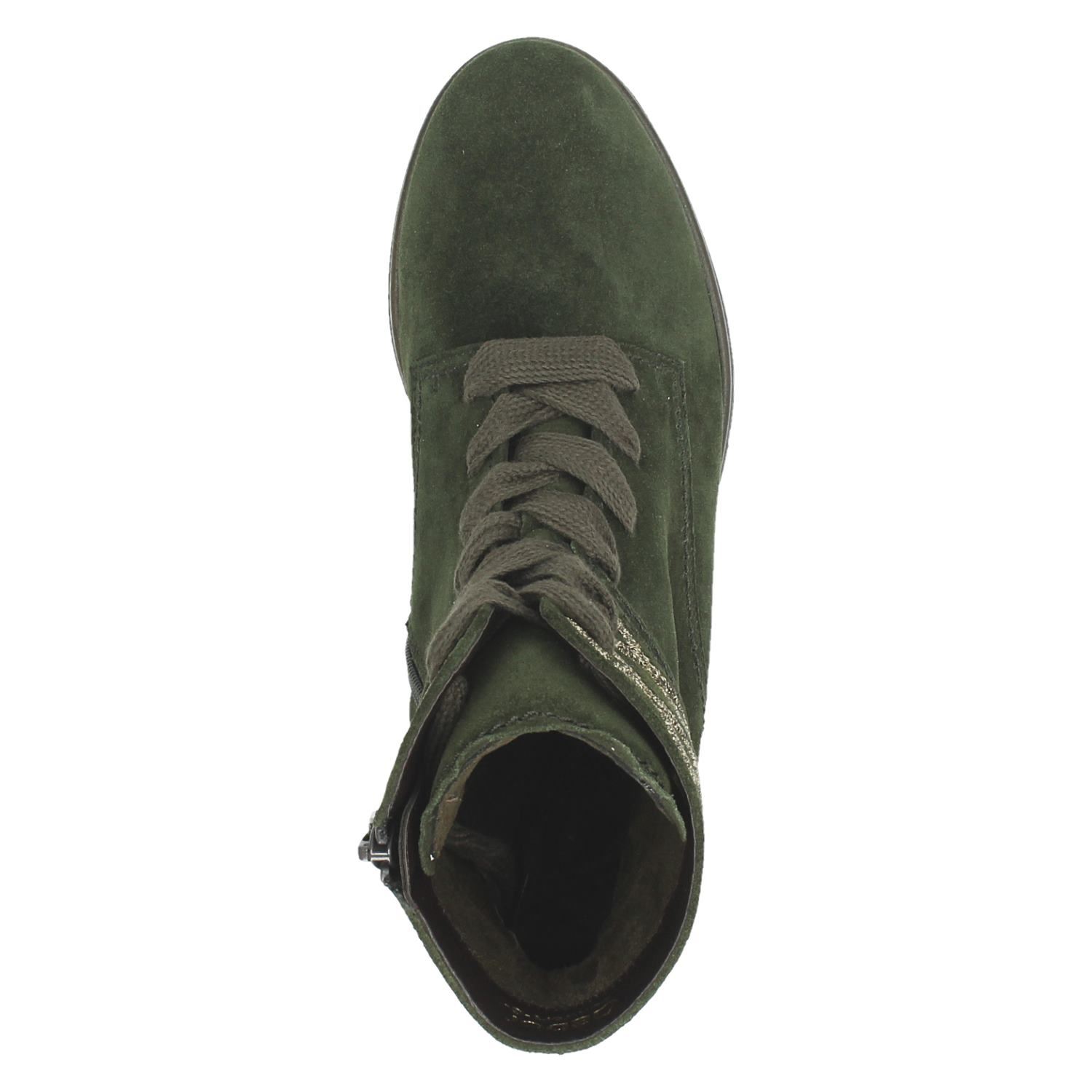 Gabor - Veterboots voor dames - Groen - Shoemixx.nl