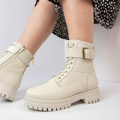 Nelson - Bikerboots - Wit