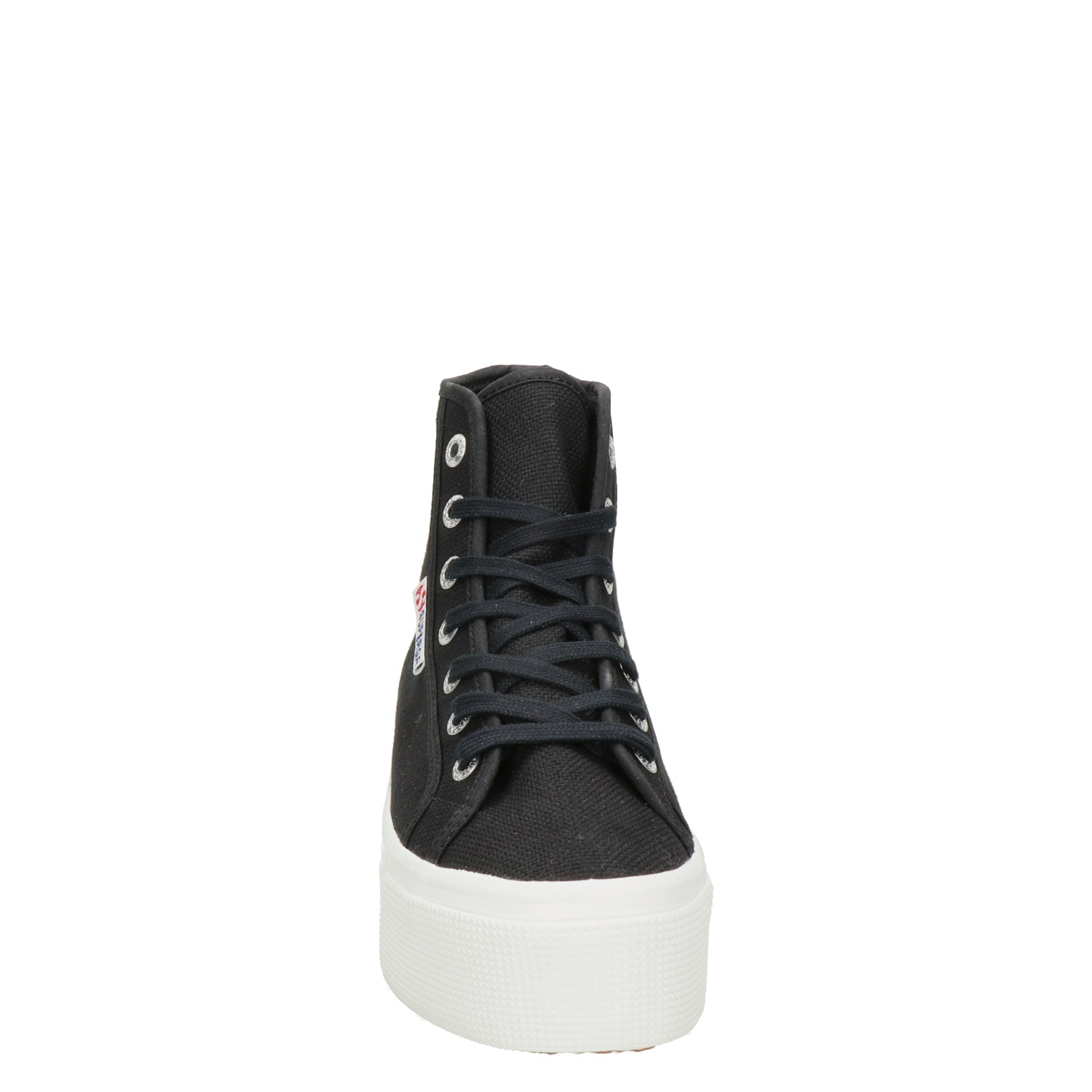 Superga - Hoge sneakers voor dames - Zwart - Nelson.nl