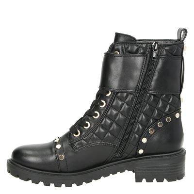 Guess - Veterboots voor dames - Zwart - Shoemixx.nl