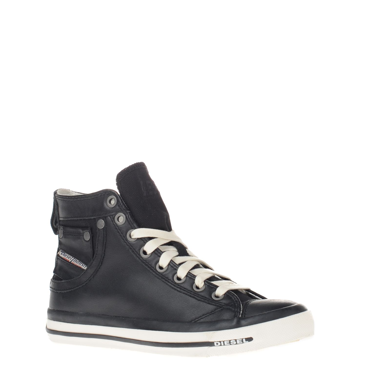 Diesel Exposure Y00638 dames hoge sneakers zwart