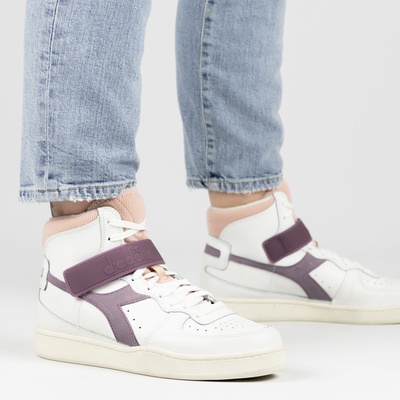 diadora sneakers hoog paars